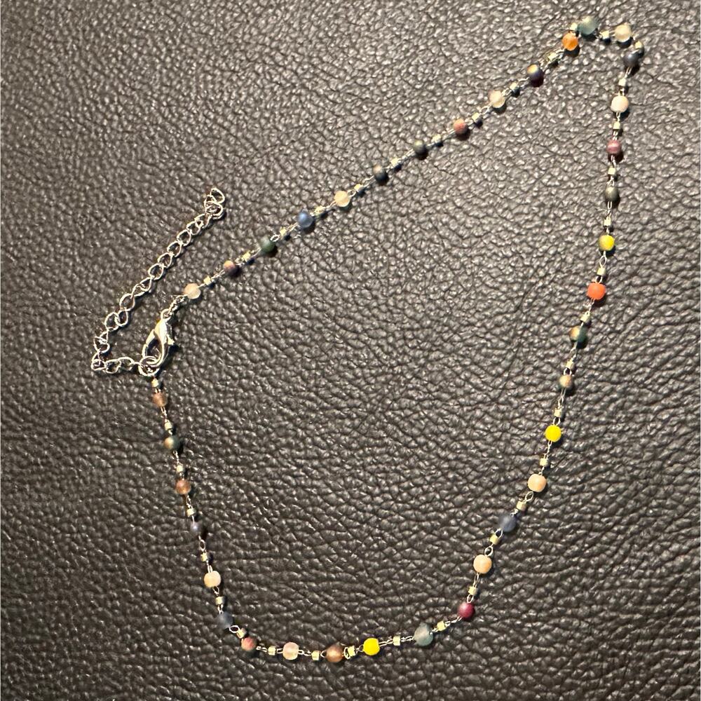 Boho Multicolor simple layering choker